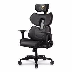 COUGAR Gaming Terminator Elite Gold Sedia da gaming per PC Seduta imbottita Nero, Oro - Vista aggiuntiva 8