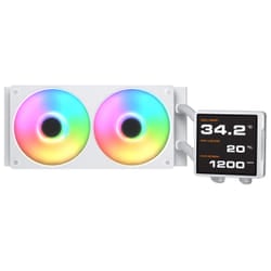COUGAR CGR-PSDVPRGB-W-240 Processore Raffreddatore di liquidi tutto in uno 12 cm Bianco
