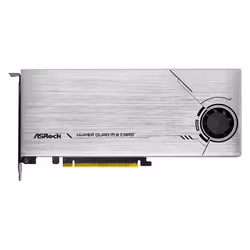 Asrock Hyper Quad M.2 scheda di interfaccia e adattatore Interno