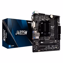 Asrock J4025M, Intel, DDR4-SDRAM, 8 GB, DIMM, Dual-channel, Non-ECC