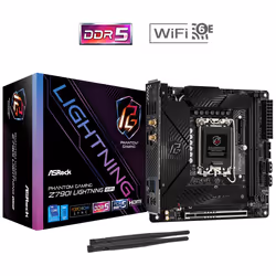 Asrock Z790I Lightning WiFi, Intel, LGA 1700, Intel Core i3 12th Gen, Intel Core i3 13th Gen, Intel Core i3 14th Gen, Intel C ...