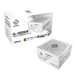 Asrock SL-1000GW Steel Legend alimentatore per computer 1000 W 20+4 pin ATX ATX Bianco