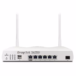DrayTek Vigor 2866Vac, Wi-Fi 5 (802.11ac), Dual-band (2.4 GHz/5 GHz), Collegamento ethernet LAN, ADSL, Bianco, Router da tavo ...