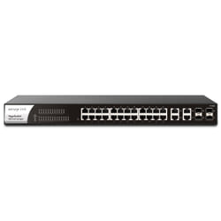 DrayTek P1282 Gestito Gigabit Ethernet (10/100/1000) Supporto Power over Ethernet (PoE) 1U Nero