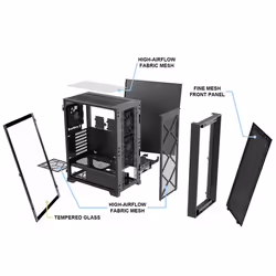 Montech AIR 1000 LITE Midi Tower Nero - Vista aggiuntiva 8