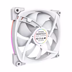 Montech RX140 PWM Case per computer Ventilatore 14 cm Bianco 1 pz - Vista aggiuntiva 4