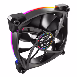 Montech RX120 PWM Case per computer Ventilatore 12 cm Nero 1 pz - Vista aggiuntiva 4