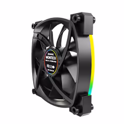 Montech RX120 PWM Case per computer Ventilatore 12 cm Nero 1 pz - Vista aggiuntiva 5