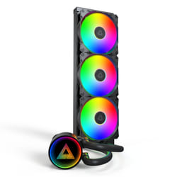 Montech LightFlow ARGB 360 Processore Raffreddatore di liquidi tutto in uno 12 cm Nero 1 pz