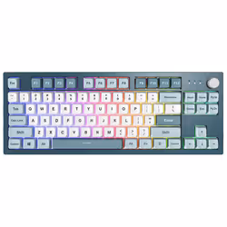 Montech MKey TKL, Tenkeyless (80 - 87%), Cablato, USB, Interruttore a chiave meccanica, LED RGB, Grigio scuro, Azzurro, Bianc ...