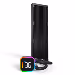 Montech HyperFlow Digital 360 Processore Raffreddatore di liquidi tutto in uno 12 cm Nero 1 pz - Vista aggiuntiva 2