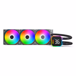Montech HyperFlow Digital 360 Processore Raffreddatore di liquidi tutto in uno 12 cm Nero 1 pz - Vista aggiuntiva 3