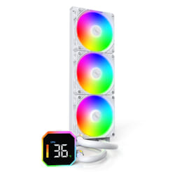 Montech HyperFlow Digital 360 Processore Raffreddatore di liquidi tutto in uno 12 cm Bianco 1 pz