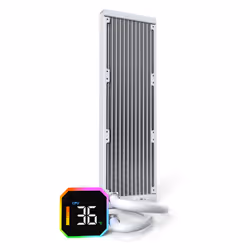 Montech HyperFlow Digital 360 Processore Raffreddatore di liquidi tutto in uno 12 cm Bianco 1 pz - Vista aggiuntiva 2