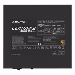 Montech CENTURY II alimentatore per computer 850 W 20+4 pin ATX ATX Argento, Nero - Vista aggiuntiva 5