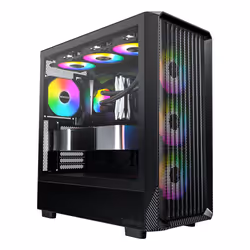 Montech X5 Midi Tower Nero - Vista aggiuntiva 3
