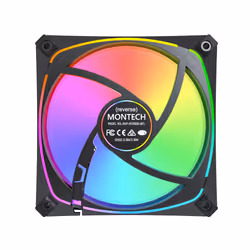 Montech RX120 PRO Case per computer Ventilatore 12 cm Bianco 1 pz - Vista aggiuntiva 5