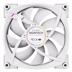 Montech RX120 PWM Case per computer Ventilatore 12 cm Bianco 1 pz - Vista aggiuntiva 5