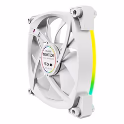 Montech RX120 PWM Case per computer Ventilatore 12 cm Bianco 1 pz - Vista aggiuntiva 6