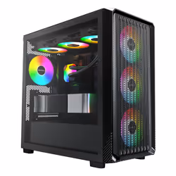 Montech X5M (B) computer case Micro Tower Nero - Vista aggiuntiva 2