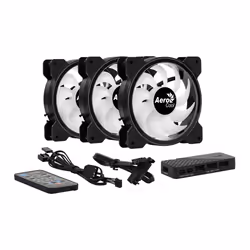 Aerocool Saturn 12F ARGB Pro Case per computer Ventilatore 12 cm Nero