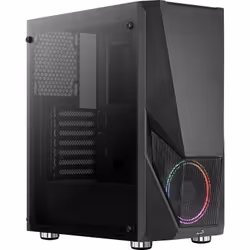 Aerocool Zauron, Midi Tower, PC, Nero, ATX, micro ATX, Mini-ITX, Acrilonitrile butadiene stirene (ABS), SPCC, Acciaio, Gaming