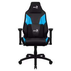 Aerocool Admiral Sedia per gaming universale Seduta imbottita Nero, Blu - Vista aggiuntiva 2