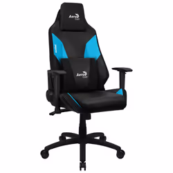 Aerocool Admiral Sedia per gaming universale Seduta imbottita Nero, Blu - Vista aggiuntiva 3
