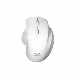 Mars Gaming MMWERGOW, Mano destra, Meccanico, RF Wireless, 3200 DPI, Bianco