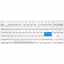 Ducky One 2 RGB TKL, Full-size (100%), Cablato, USB, Interruttore a chiave meccanica, LED RGB, Bianco