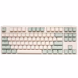 Ducky One 3 Matcha TKL, 80%, Cablato, USB, Interruttore a chiave meccanica, Crema