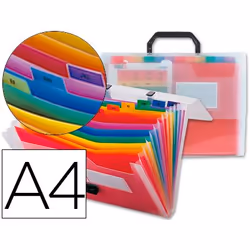 Liderpapel CQ05 cartella Polipropilene (PP) Colori assortiti A4