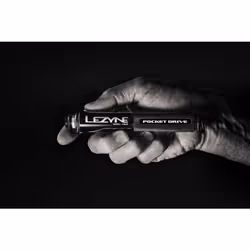 Lezyne Pocket Drive Loaded Black Nero Pompa ad aria manuale