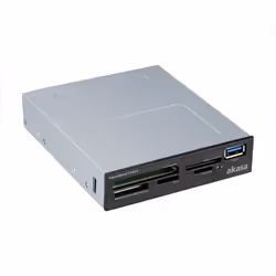 Akasa AK-ICR-27, CF, CF Tipo II, MMC, MMC Mobile, MS Micro (M2), MS PRO, MS PRO Duo, MicroSD (TransFlash),..., Nero, Grigio,  ...