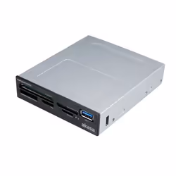 Akasa AK-ICR-27 lettore di schede USB 3.2 Gen 1 (3.1 Gen 1) Interno Nero, Grigio