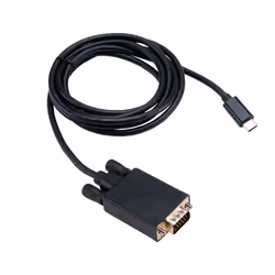 Akasa AK-CBCA17-18BK adattatore per inversione del genere dei cavi USB Type-C VGA Nero