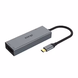 Akasa AK-CR-09BK lettore di schede USB 2.0 Type-C Grigio - Vista aggiuntiva 2