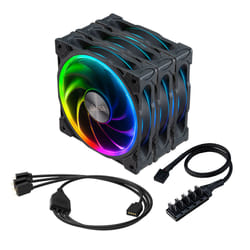 Akasa SOHO AR12 Case per computer Ventilatore 12 cm Nero 3 pz