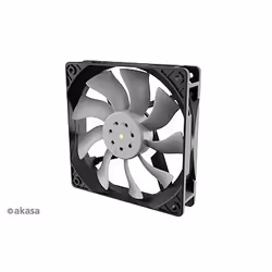 Akasa OTTO SF12, Ventilatore, 12 cm, 0 Giri/min, 2000 Giri/min, Nero, Grigio