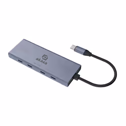 Akasa AK-CBCA32-18BK hub di interfaccia USB tipo-C 10000 Mbit/s Grigio - Vista aggiuntiva 2