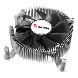 Akasa AK-CC6616HP01 sistema di raffreddamento per computer Processore Raffreddatore d'aria 7,5 cm Alluminio, Nero 1 pz