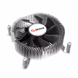 Akasa AK-CC6616HP01 sistema di raffreddamento per computer Processore Raffreddatore d'aria 7,5 cm Alluminio, Nero 1 pz - Vista aggiuntiva 2