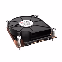 Akasa AK-CC7406BP01 sistema di raffreddamento per computer Processore Raffreddatore d'aria 7,5 cm Nero, Blu 1 pz - Vista aggiuntiva 2