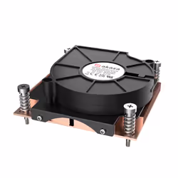 Akasa AK-CC7406BP01 sistema di raffreddamento per computer Processore Raffreddatore d'aria 7,5 cm Nero, Blu 1 pz - Vista aggiuntiva 3