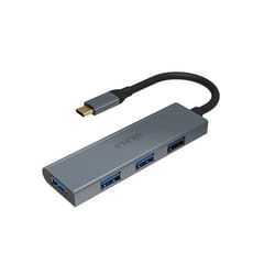 Akasa AK-CBCA25-18BK hub di interfaccia USB 3.2 Gen 1 (3.1 Gen 1) Type-C 5000 Mbit/s Grigio