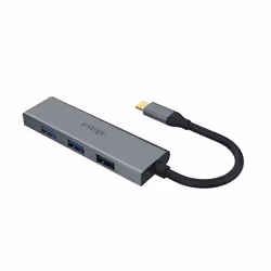 Akasa AK-CBCA25-18BK hub di interfaccia USB 3.2 Gen 1 (3.1 Gen 1) Type-C 5000 Mbit/s Grigio