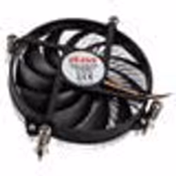 Akasa AK-CC6308EP01 Low Profile CPU-Kuehler - 92mm, Piastra posteriore, 9,6 cm, 800 Giri/min, 2800 Giri/min, Alluminio, Nero