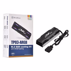 Silverstone TP03-ARGB Unità allo stato solido Dissipatore di calore/Radiatore Nero 1 pz - Vista aggiuntiva 7