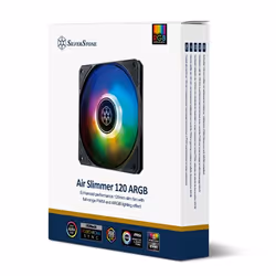 Silverstone Air Slimmer 120 Case per computer, Processore Raffreddatore d'aria 12 cm Nero, Trasparente 1 pz - Vista aggiuntiva 6