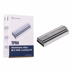 Silverstone TP04 Unità allo stato solido Dissipatore di calore/Radiatore Argento 1 pz - Vista aggiuntiva 6
